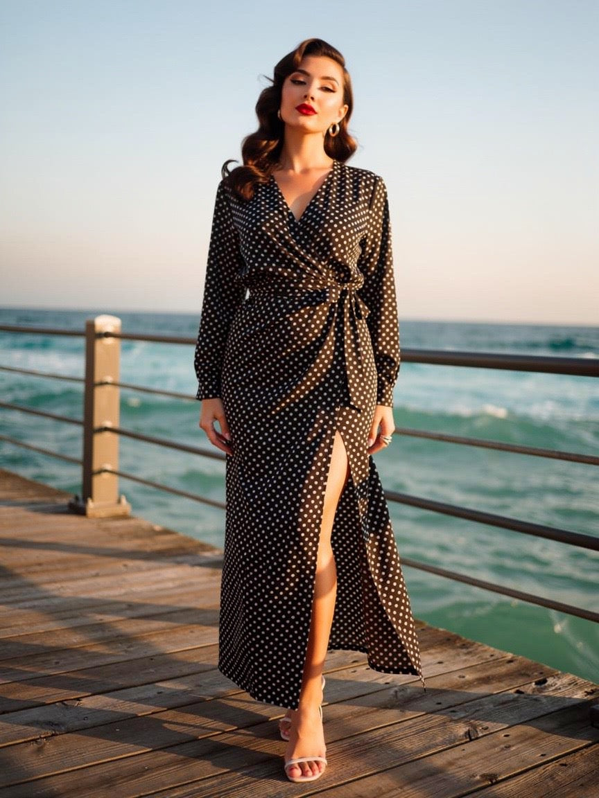 vestido cruzado